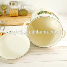 Chinese enamelware wholesale of printed enamel high cooking pot